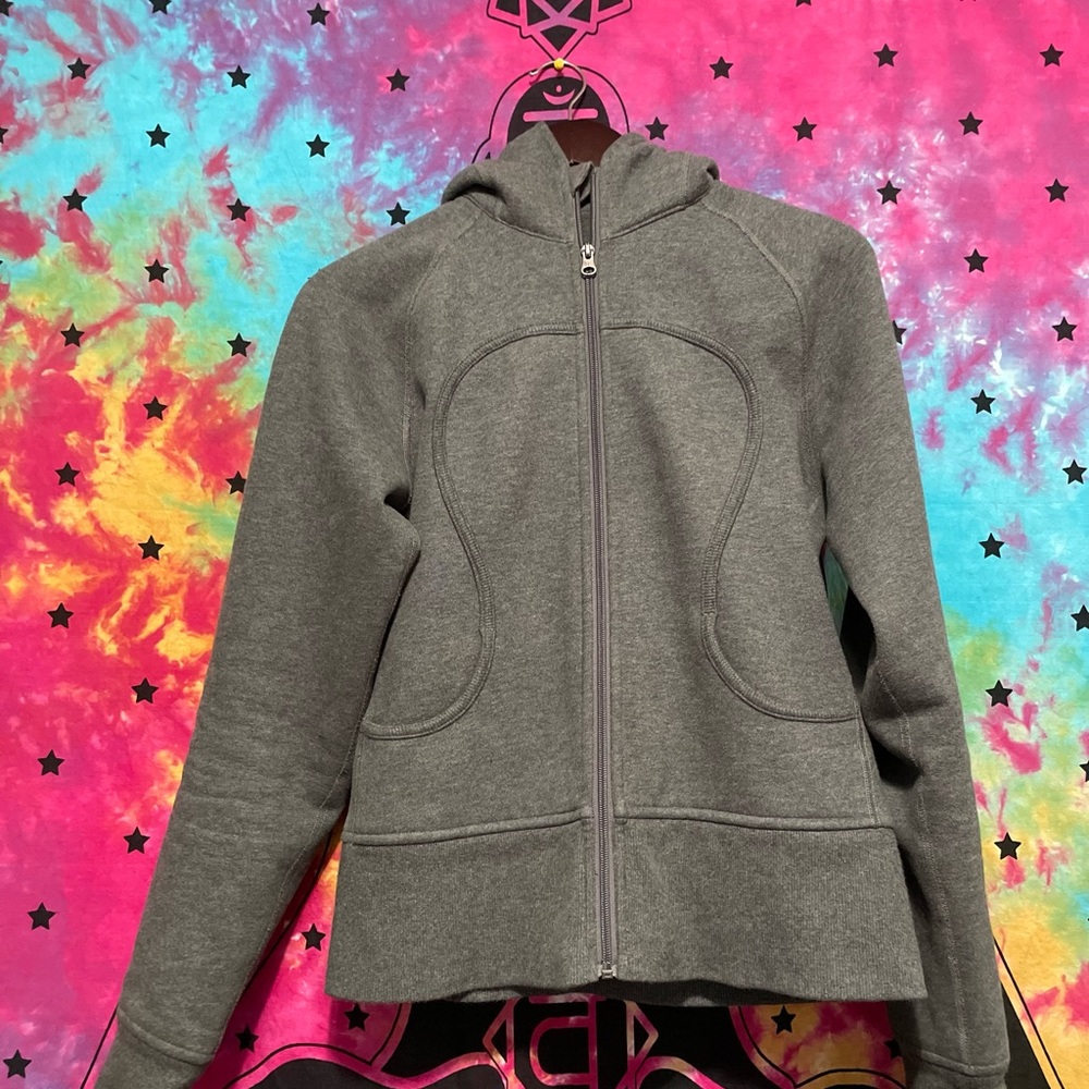 Gray Women's Zip-Up Hoodie - Picture 7 of 7